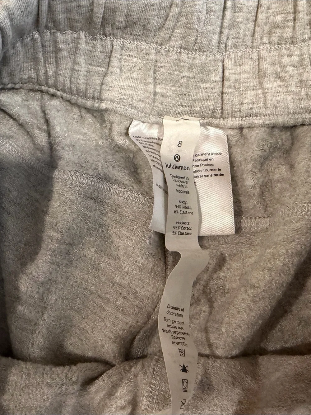 lululemon athletica Light Gray Drawstring Athletic Shorts